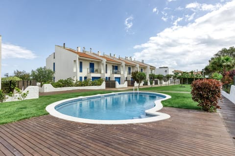 Property building, Living room, Swimming pool
