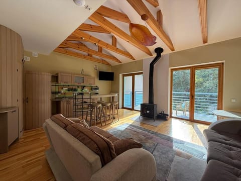 TV and multimedia, Kitchen or kitchenette, Living room, Seating area, Dining area