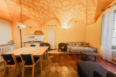 Living room, kitchen