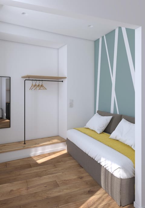 Bed, Photo of the whole room, Seating area, Bedroom, wardrobe