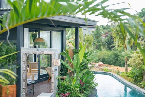 Garden view, Pool view, Swimming pool, sunbed