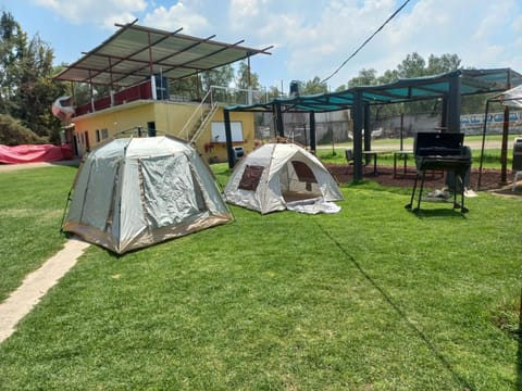 RV Trailer park sun set teotihuacan Campground/ 
RV Resort in Hidalgo, Mexico