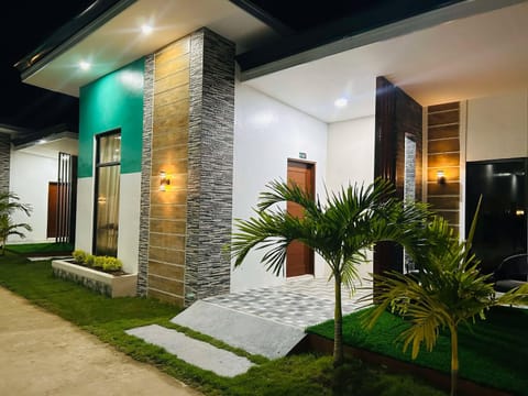 Property building, Night, Garden