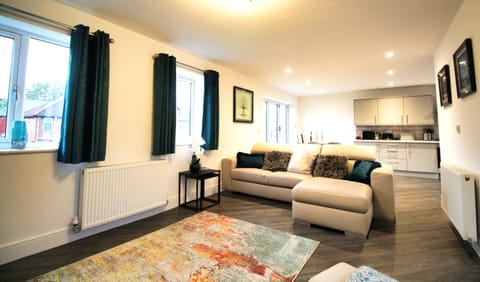 Kitchen or kitchenette, Living room, Seating area