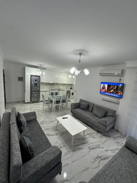 Living room, Seating area, Dining area, air conditioner
