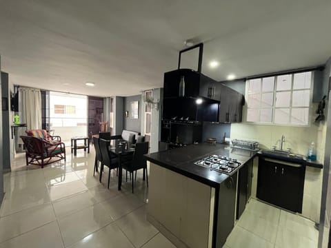 Kitchen or kitchenette, Living room