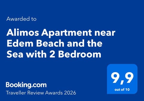 Alimos Apartment near Edem Beach and the Sea with 2 Bedroom Apartment in Alimos