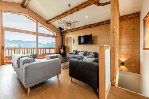 Chalet Face Nord Cyrelia, La Plagne les Coches, 15 personnes, départs skis au pieds Chalet in Landry