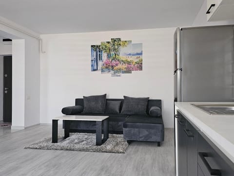 Kitchen or kitchenette, Living room, Seating area