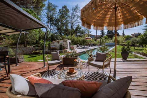 Patio, Garden view, Swimming pool