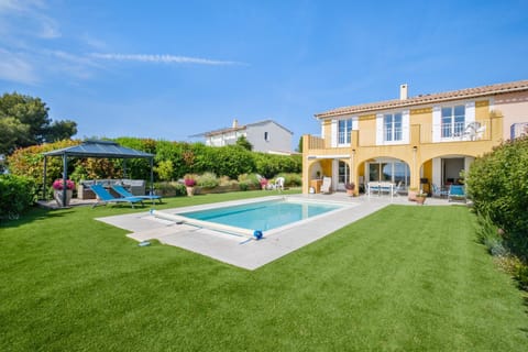 Property building, Living room, Swimming pool