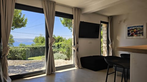 TV and multimedia, View (from property/room), Living room, Sea view