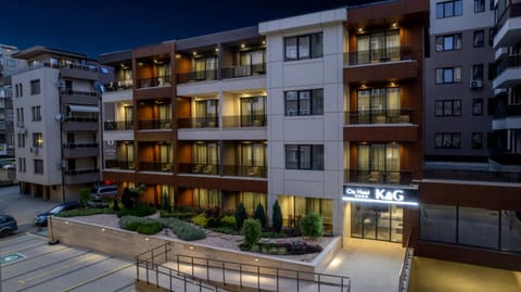 Property building, Night, Location, Parking