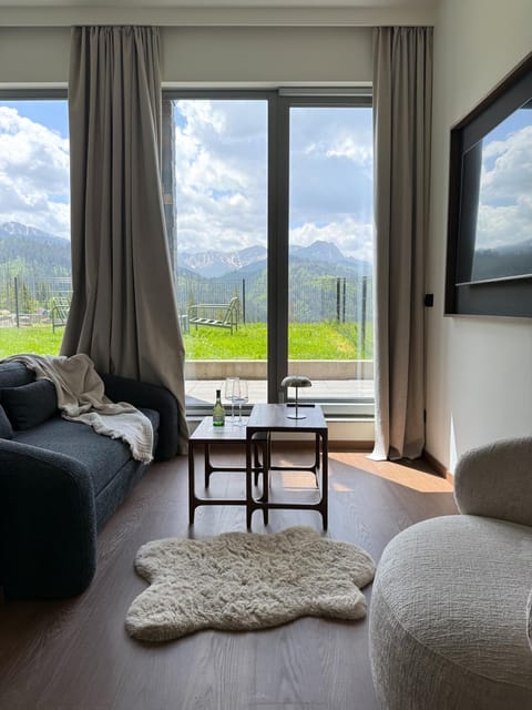 Living room, Photo of the whole room, Mountain view