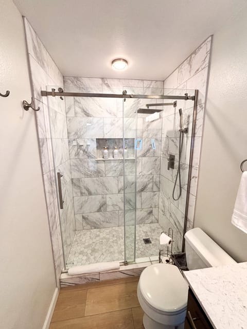 Shower, Toilet, Bathroom, towels