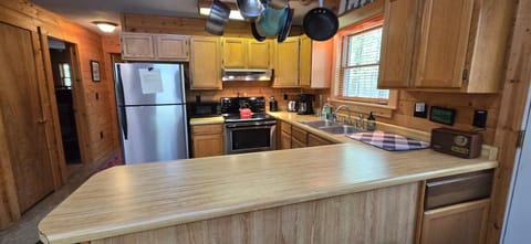 Camp Valentine- charming 3 bedroom cabin with hot tub and fireplace in private setting Cabin in Deep Creek Lake