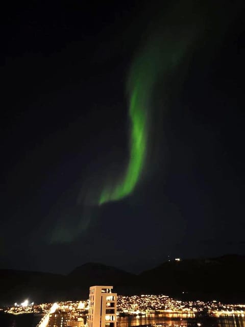 Night, City view, Mountain view