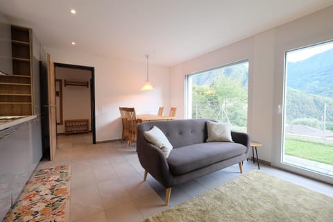 Living room, Seating area, Mountain view