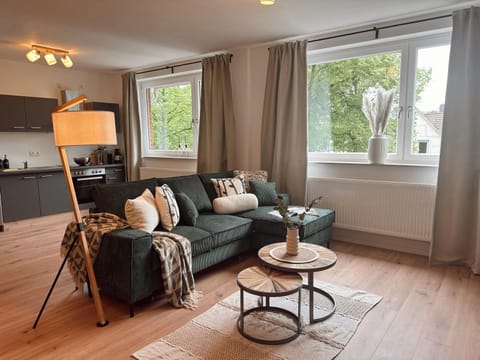 Kitchen or kitchenette, Living room, Seating area