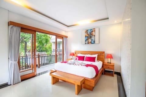 Bed, View (from property/room), Balcony/Terrace, Photo of the whole room, Bedroom