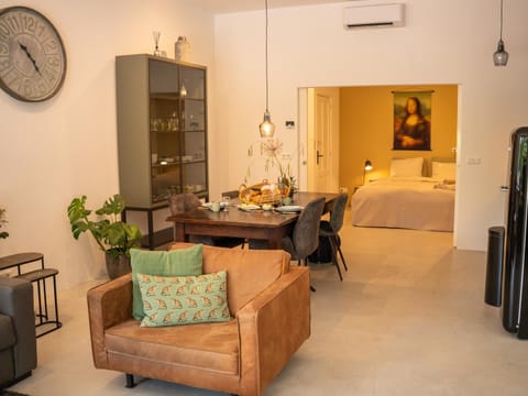 Dining area, air conditioner