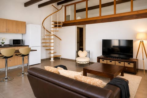 Communal lounge/ TV room, TV and multimedia, Kitchen or kitchenette, Living room, Seating area, Dining area