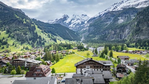 Property building, Spring, Day, Natural landscape, Bird's eye view, City view, Mountain view