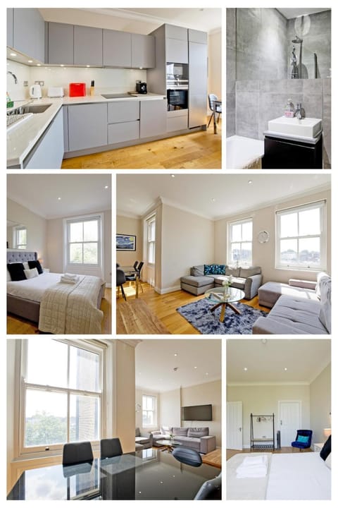 Kitchen or kitchenette, Living room, Seating area, Bedroom