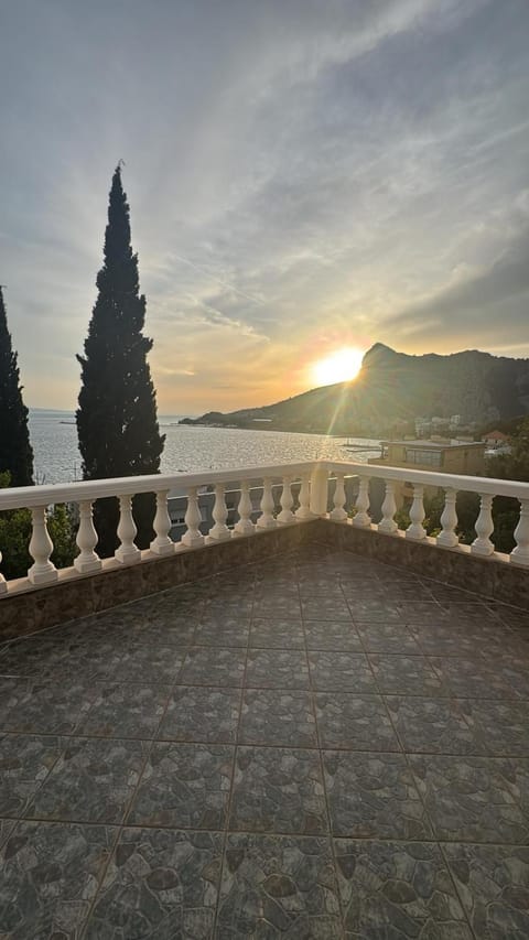 View (from property/room), Balcony/Terrace, Sea view, Sunset
