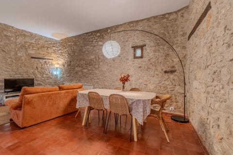 Property building, Living room, Dining area