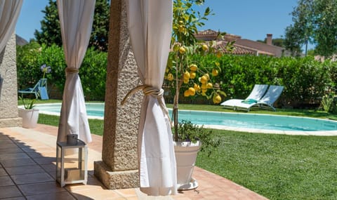 Property building, Living room, Swimming pool