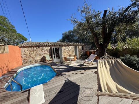 Patio, Day, Natural landscape, Pool view, Swimming pool, Swimming pool, sunbed