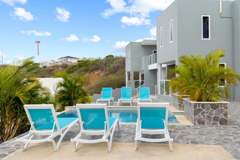 Property building, Day, Natural landscape, View (from property/room), Balcony/Terrace, Mountain view, sunbed