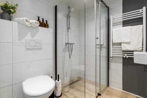 Shower, Toilet, Bathroom, towels