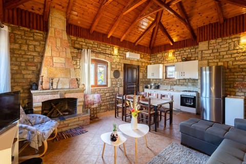 Living room, kitchen