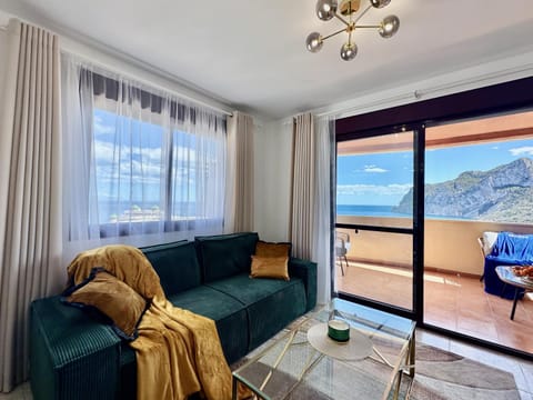 Living room, Seating area, Sea view
