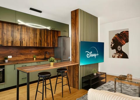 Kitchen or kitchenette, Living room, kitchen