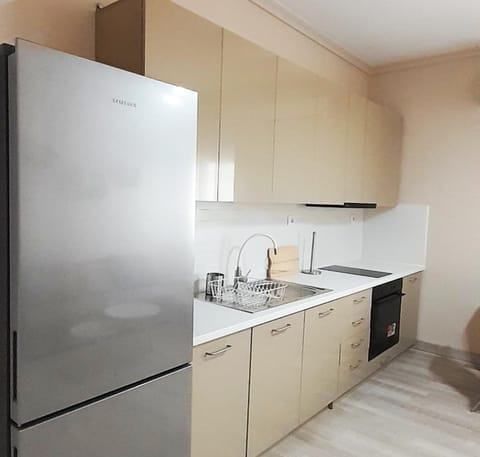 Kitchen or kitchenette, oven, stove