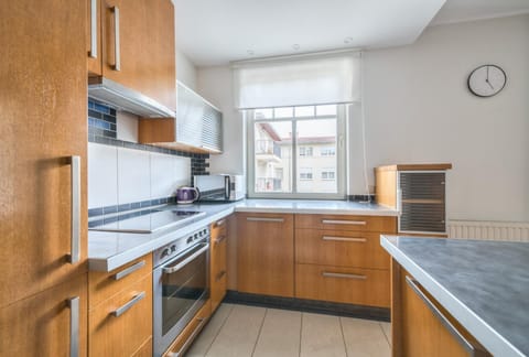 Kitchen or kitchenette, dishwasher, stove