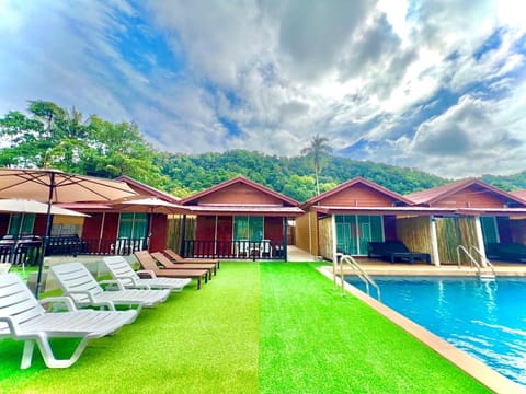 Patio, Spring, Natural landscape, Garden view, Mountain view, Pool view