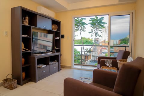 TV and multimedia, Living room, Quiet street view, air conditioner