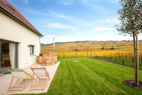 Property building, Patio, Natural landscape, Garden, Garden view