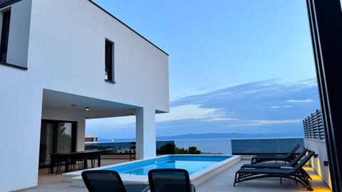 Modern Villa Ina with Heated Pool & Sea View in Makarska Villa in Makarska