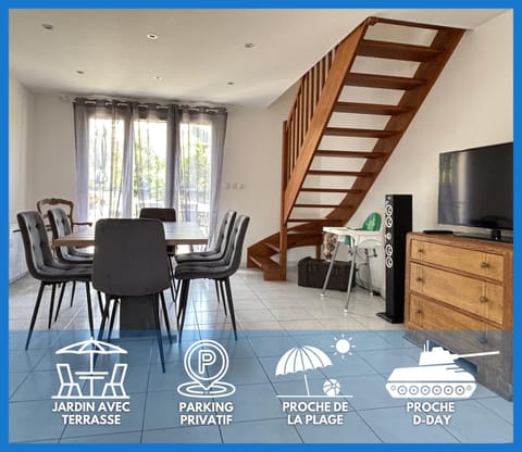 TV and multimedia, Living room, Dining area, Text overlay