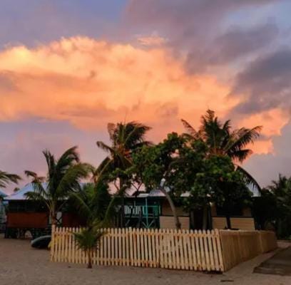 Property building, Beach, Sunrise, Sunset