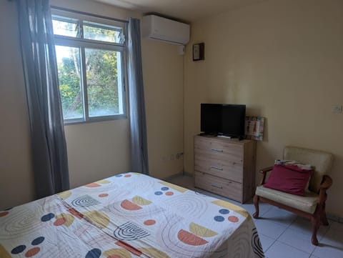 Bed, Living room, Photo of the whole room, Bedroom, internet, air conditioner