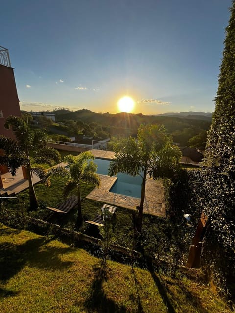 Day, Natural landscape, Mountain view, Pool view, Swimming pool, Sunset, sunbed