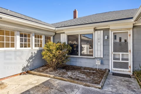This house sits on the beach. You can't get any closer. Great for families. House in Fernandina Beach