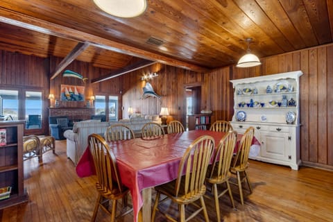 This house sits on the beach. You can't get any closer. Great for families. House in Fernandina Beach