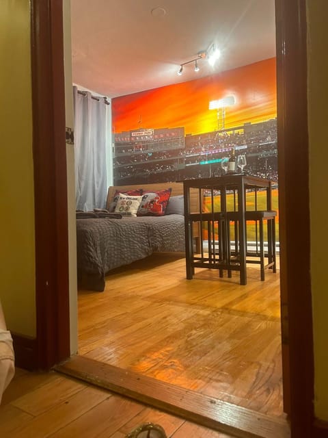 Bed, Living room, Photo of the whole room, Seating area, Bedroom